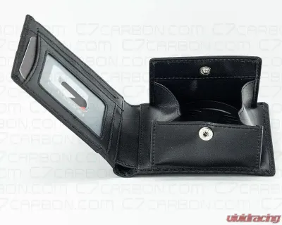 C7 Carbon Leather Wallet Bifold With RFID Blocking Carbon Fiber Black - C7W01-RFID-Black