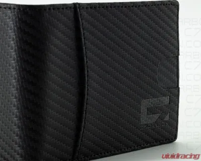 C7 CarbonLeather Wallet Bifold With RFID Blocking Carbon Fiber Black & Blue - C7W01-RFID-Blue
