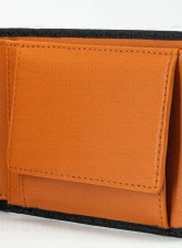 C7 Carbon Leather Wallet Bifold With RFID Blocking Carbon Fiber Black & Orange                                     - C7W01-RFID-Orange - Image 6