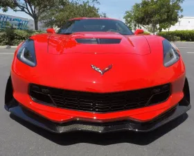 C7 Carbon C7.R Style Front Splitter Unpainted Composite Chevrolet Corvette C7 Z06 | GS 2015-2019