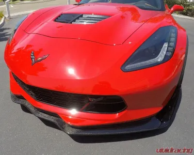 C7 Carbon C7.R Style Front Splitter Unpainted Composite Chevrolet Corvette C7 Z06 | GS 2015-2019 - C7Z-C7R-FS-FRP
