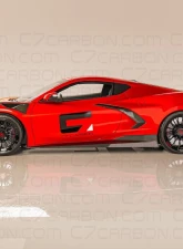 C7 Carbon Legacy Edition Front Splitter Stage-3 Painted Carbon Flash Chevrolet Corvette C8 Stingray | Z51 2020-2024                                     - C8-1D-4 - Image 5