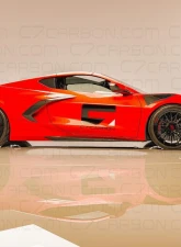 C7 Carbon Z06 Style Front Splitter for Corvette Stingray 1 Piece Design Unpainted Composite Chevrolet Corvette C8 Stingray | Z51 2020-2024                                     - C8-1E-4 - Image 3