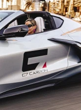 C7 Carbon 5VM Style Side Skirt Set Unpainted Composite Chevrolet Corvette C8 Stingray | Z51 2020-2024                                     - C8-2A-3 - Image 8