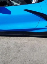 C7 Carbon 5VM Style Side Skirt Set Unpainted Composite Chevrolet Corvette C8 Stingray | Z51 2020-2024                                     - C8-2A-3 - Image 7