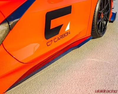 C7 Carbon Z06 Side Skirt Set Painted Carbon Flash Chevrolet Corvette C8 Stingray | Z51 2020-2024 - C8-2B-4