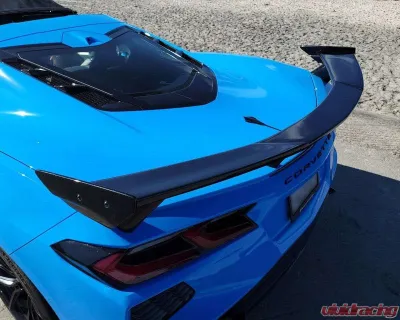 C7 Carbon High Wing OEM Style Unpainted Composite Chevrolet Corvette C8 Stingray | Z51 2020-2024 - C8-3A-3