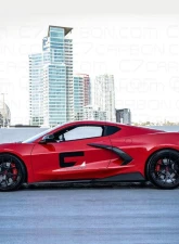 C7 Carbon Ducktail Spoiler Unpainted Composite Chevrolet C8 Corvette Stingray 2020-2024                                     - C8-3C-3 - Image 4