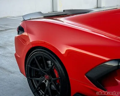 C7 Carbon Ducktail Spoiler Painted Carbon Flash Chevrolet C8 Corvette Stingray 2020-2024 - C8-3C-4