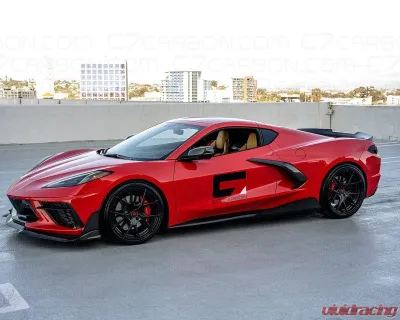 C7 Carbon Ducktail Spoiler Painted Carbon Flash Chevrolet C8 Corvette Stingray 2020-2024 - C8-3C-4
