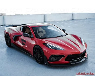 C7 Carbon Ducktail Spoiler Painted Carbon Flash Chevrolet C8 Corvette Stingray 2020-2024 - C8-3C-4