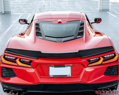 C7 Carbon Ducktail Spoiler Painted Carbon Flash Chevrolet C8 Corvette Stingray 2020-2024 - C8-3C-4