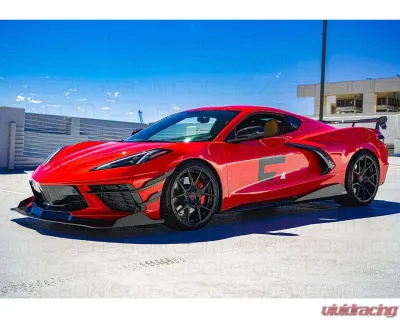 C7 Carbon Performance High Wing Painted Carbon Flash Chevrolet C8 Corvette Stingray 2020-2024 - C8-3E-4