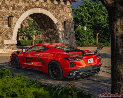 C7 Carbon Z06 Style Chassis Mounted Rear Wing With Duckbill Carbon Fiber Chevrolet Corvette C8 Stingray | Z51 2020-2024 - C8-3F-1