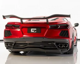 C7 Carbon Z06 Style Chassis Mounted Rear Wing Without Duckbill Carbon Fiber Chevrolet Corvette C8 Stingray | Z51 2020-2024