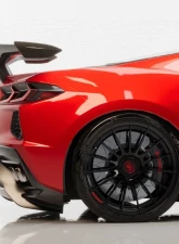 C7 Carbon Z06 Style Chassis Mounted Rear Wing Without Duckbill Painted Carbon Flash Chevrolet Corvette C8 Stingray | Z51 2020-2024                                     - C8-3F2-4 - Image 3