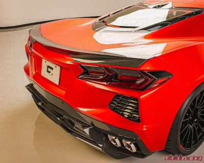 C7 Carbon Low Profile Rear Spoiler Carbon Fiber Chevrolet C8 Corvette Stingray 2020-2024 - C8-3G-1