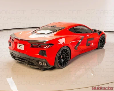 C7 Carbon Low Profile Rear Spoiler Carbon Fiber Chevrolet C8 Corvette Stingray 2020-2024 - C8-3G-1