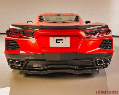 C7 Carbon Low Profile Rear Spoiler Carbon Fiber Chevrolet C8 Corvette Stingray 2020-2024 - C8-3G-1