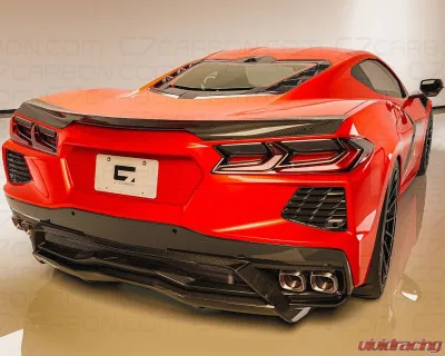 C7 Carbon Low Profile Rear Spoiler Composite Unpainted Chevrolet C8 Corvette Stingray 2020-2024 - C8-3G-3