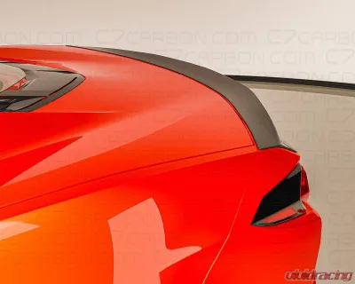 C7 Carbon Low Profile Rear Spoiler Composite Unpainted Chevrolet C8 Corvette Stingray 2020-2024 - C8-3G-3