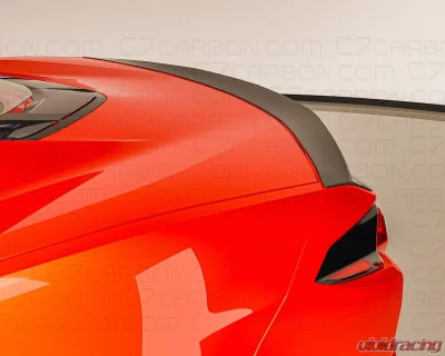 C7 Carbon Low Profile Rear Spoiler Painted Carbon Flash Chevrolet C8 Corvette Stingray 2020-2024 - C8-3G-4