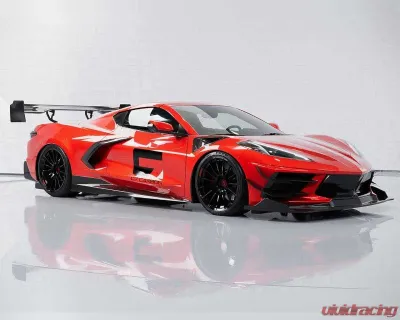 C7 Carbon Victory Chassis Mounted Spoiler Carbon Fiber Chevrolet C8 Corvette Stingray 2020-2024 - C8-3H-1