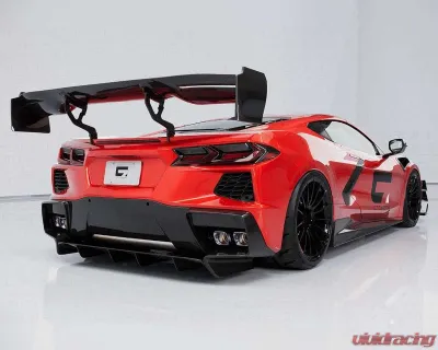 C7 Carbon Victory Chassis Mounted Spoiler Painted Carbon Flash Chevrolet C8 Corvette Stingray 2020-2024 - C8-3H-4