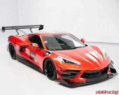 C7 Carbon Daytona Chassis Mounted Spoiler Composite Unpainted Chevrolet C8 Corvette Stingray 2020-2024 - C8-3I-3