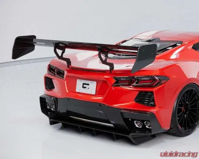 C7 Carbon Daytona Chassis Mounted Spoiler Composite Unpainted Chevrolet C8 Corvette Stingray 2020-2024 - C8-3I-3