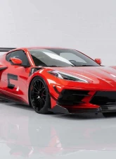 C7 Carbon Daytona Chassis Mounted Spoiler Composite Unpainted Chevrolet C8 Corvette Stingray 2020-2024                                     - C8-3I-3 - Image 5