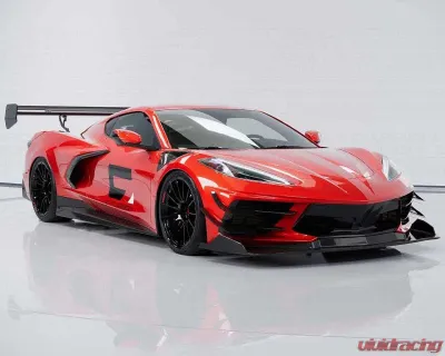 C7 Carbon Daytona Chassis Mounted Spoiler Composite Unpainted Chevrolet C8 Corvette Stingray 2020-2024 - C8-3I-3