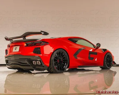 C7 Carbon Race Edition Rear Diffuser Painted Carbon Flash Chevrolet Corvette C8 Stingray 2020-2024 - C8-4A-4