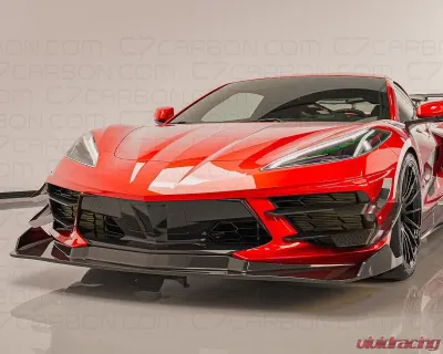 C7 Carbon Stingray Legacy Front Canards Painted Carbon Flash Chevrolet Corvette C8 Stingray | Z51 2020-2024 - C8-5D-4