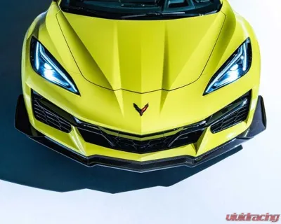C7 Carbon Z07 3 Piece Front Splitter For Z06 Composite Unpainted Chevrolet Corvette C8 Z06 2023 - C8Z-1A-3