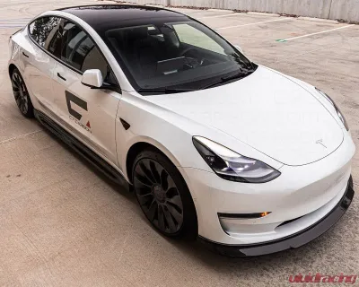 C7 Carbon Side Skirt Set Cyber Carbon Fiber Tesla Model 3 2017+ - T3-2A-1
