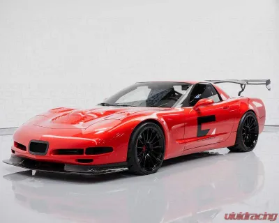 C7 Carbon Rear Spoiler Carbon Fiber + Mounting Hardware kit Chevrolet Corvette C5 Legacy Chassis Mounted 1997-2004 - C5-3D-1-H