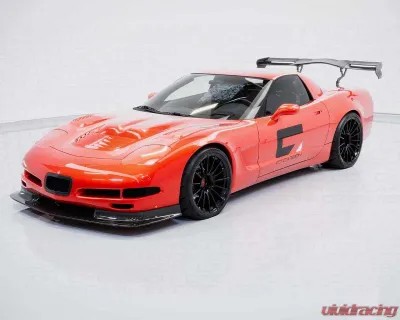 C7 Carbon Rear Spoiler Carbon Fiber + Mounting Hardware kit Chevrolet Corvette C5 Legacy Chassis Mounted 1997-2004 - C5-3D-1-H
