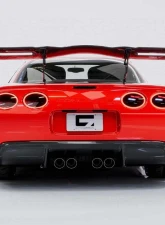 C7 Carbon Rear Spoiler Carbon Fiber + Mounting Hardware kit Chevrolet Corvette C5 Legacy Chassis Mounted 1997-2004                                     - C5-3D-1-H - Image 4