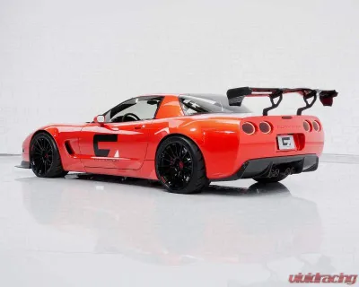C7 Carbon Rear Spoiler Carbon Fiber + Mounting Hardware kit Chevrolet Corvette C5 Legacy Chassis Mounted 1997-2004 - C5-3D-1-H
