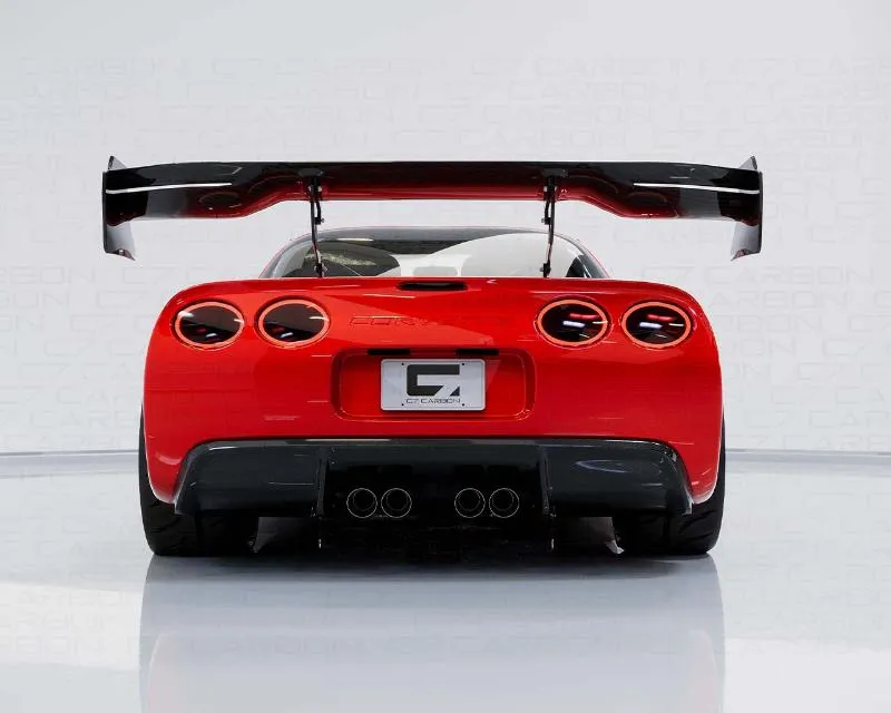 C7 Carbon Rear Spoiler Carbon Fiber + Mounting Hardware Kit Chevrolet Corvette C5 Victory Chassis Mounted 1997-2004 - C5-3H-1-H