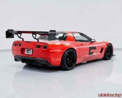 C7 Carbon Rear Spoiler Carbon Fiber + Mounting Hardware Kit Chevrolet Corvette C5 Victory Chassis Mounted 1997-2004 - C5-3H-1-H