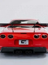 C7 Carbon Rear Spoiler Carbon Fiber + Mounting Hardware Kit Chevrolet Corvette C5 Victory Chassis Mounted 1997-2004                                     - C5-3H-1-H - Image 3