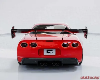 C7 Carbon Rear Spoiler Carbon Fiber + Mounting Hardware Kit Chevrolet Corvette C5 Victory Chassis Mounted 1997-2004 - C5-3H-1-H
