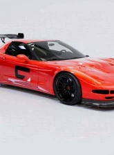 C7 Carbon Rear Spoiler Carbon Fiber + Mounting Hardware Kit Chevrolet Corvette C5 Victory Chassis Mounted 1997-2004                                     - C5-3H-1-H - Image 4