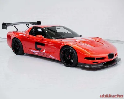 C7 Carbon Rear Spoiler Carbon Fiber + Mounting Hardware Kit Chevrolet Corvette C5 Victory Chassis Mounted 1997-2004 - C5-3H-1-H