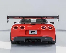C7 Carbon Rear Spoiler Carbon Fiber + ChassisMount Bracket System Chevrolet Corvette C5 Daytona Chassis Mounted 1997-2004