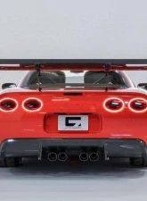 C7 Carbon Rear Spoiler Carbon Fiber + ChassisMount Bracket System Chevrolet Corvette C5 Daytona Chassis Mounted 1997-2004                                     - C5-3I-1-H - Image 5