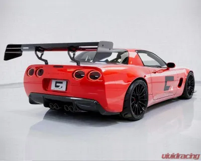 C7 Carbon Rear Spoiler Carbon Fiber + ChassisMount Bracket System Chevrolet Corvette C5 Daytona Chassis Mounted 1997-2004 - C5-3I-1-H