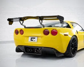 C7 Carbon Legacy Chassis Mounted Rear Spoiler Carbon Fiber + Mounting Hardware Kit Chevrolet Corvette C6 2005-2013